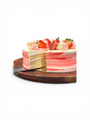 Vanilla Strawberry Sponge Cake