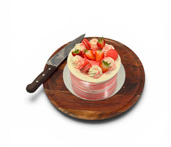 Vanilla Strawberry Sponge Cake